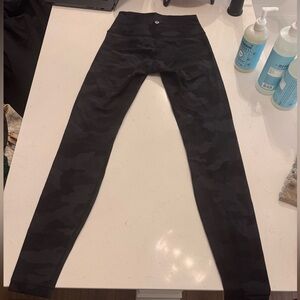 lululemon athletica  Black Camo Leggings